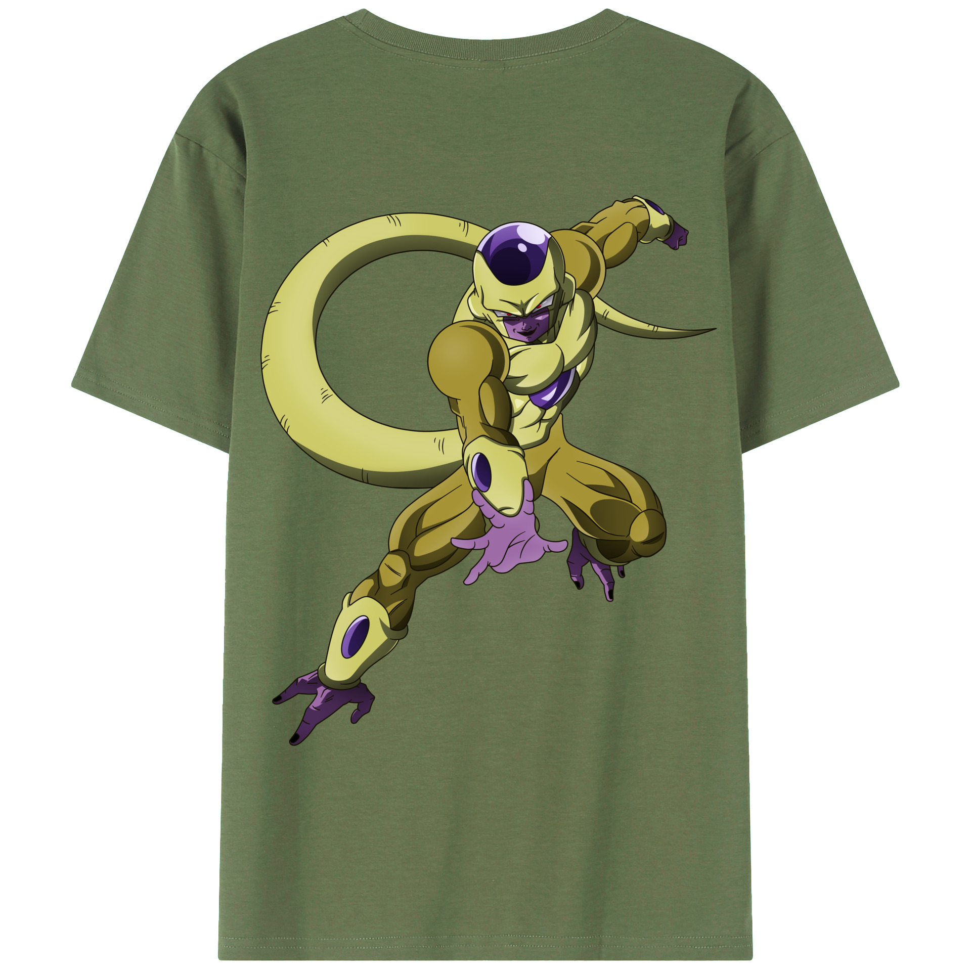 （画像用） ドラゴンボール フリーザ DRAGON BALL Frieza 綿100％ メンズ半袖Tシャツ（バックプリント） 通気性